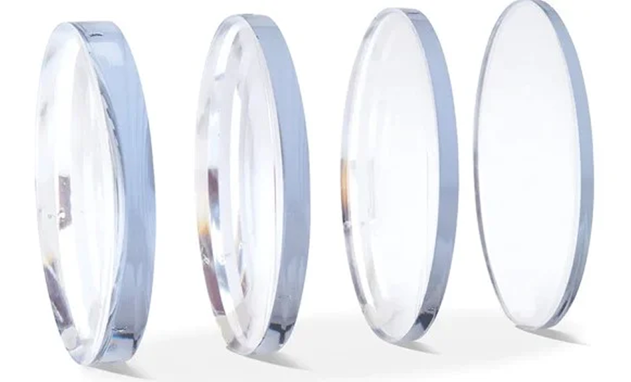 Picture of different lens thicknesses